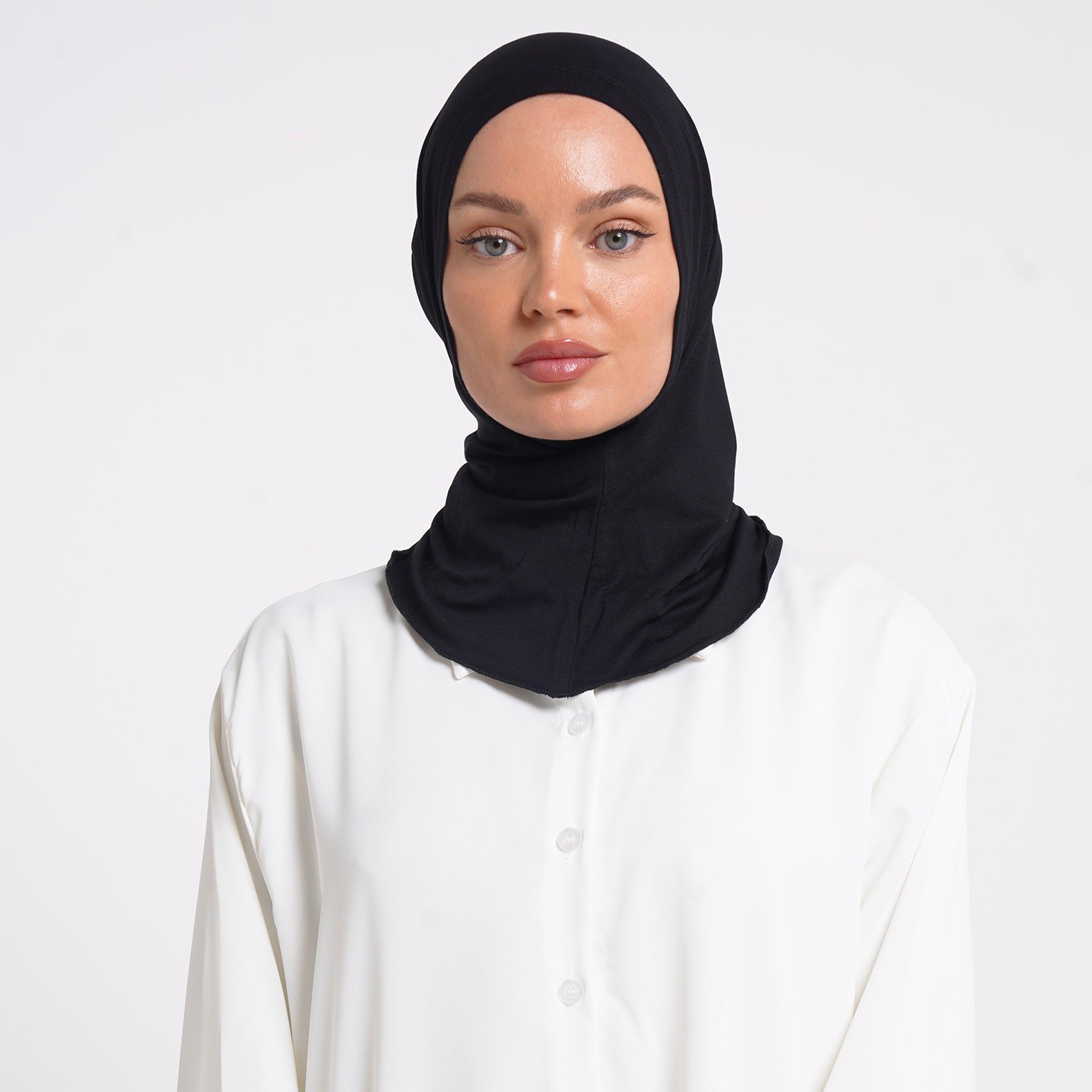 Pearl- Full Inner Hijab - Black