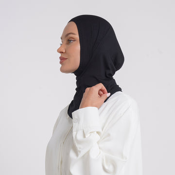Tiffany Tie-Back Bonnet - Black