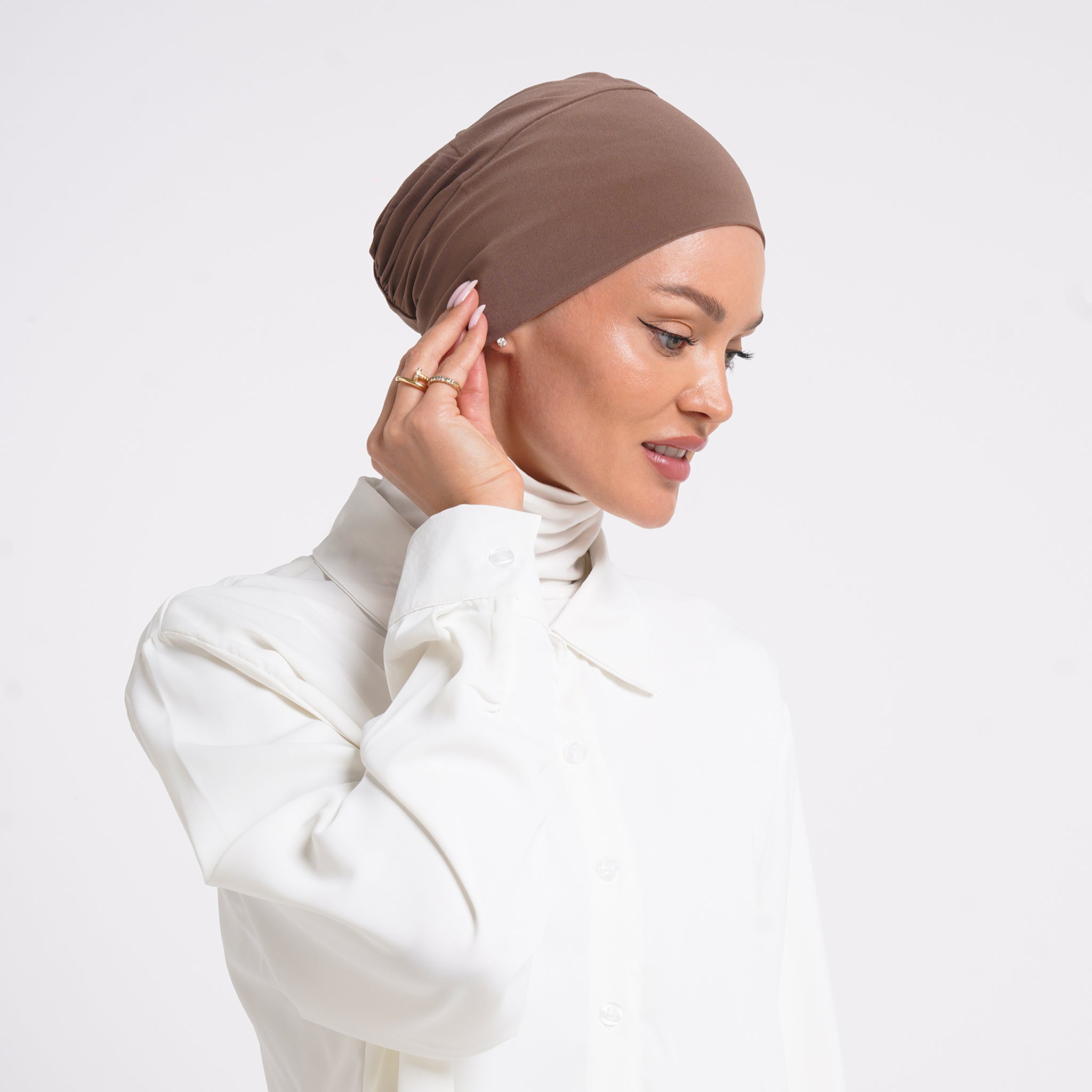 Eve Inner Full Bonnet - Warm Taupe