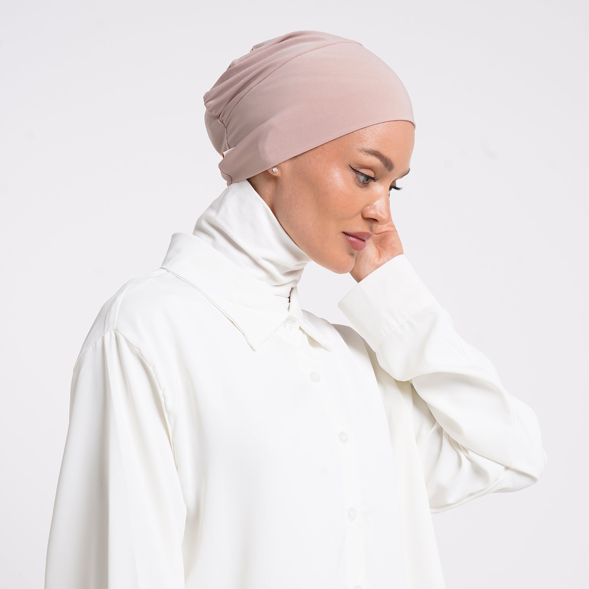 Eve Inner Full Bonnet - Light Blush