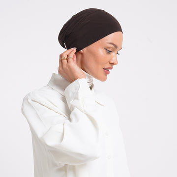Eve Inner Full Bonnet - Chocolate Brown
