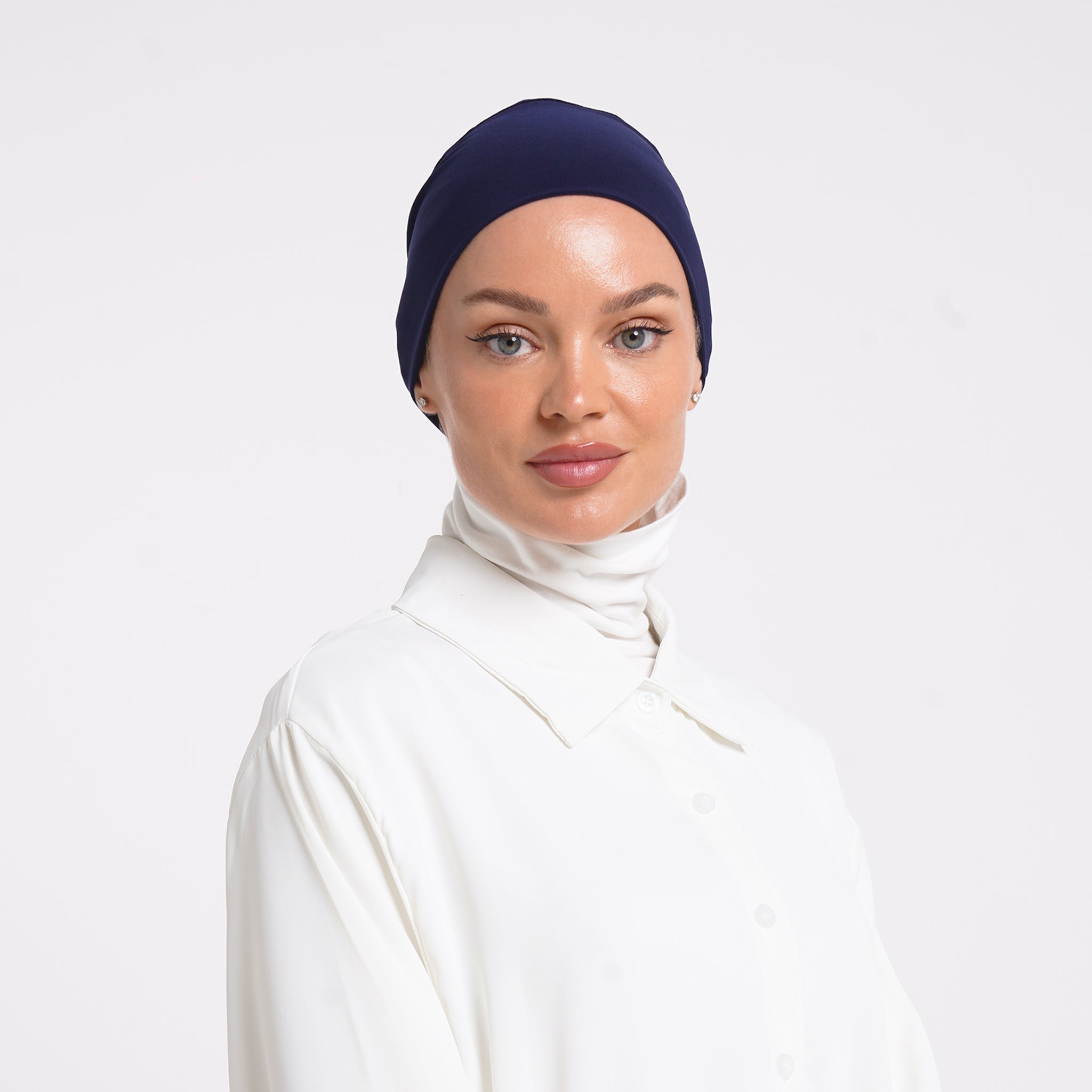 Eve Inner Full Bonnet - Navy Blue
