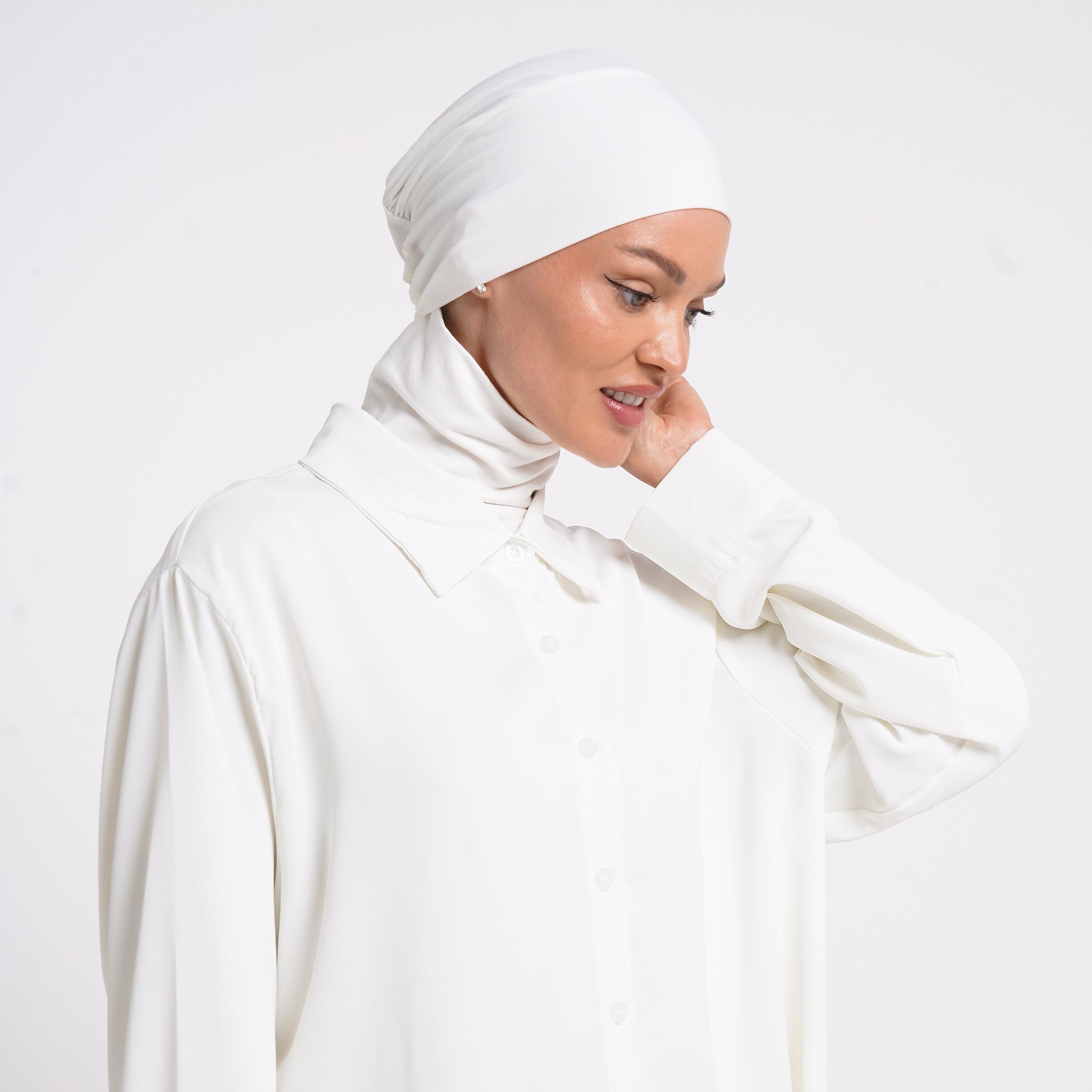 Eve Inner Full Bonnet - Pure White