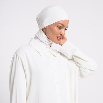 Eve Inner Full Bonnet - Pure White