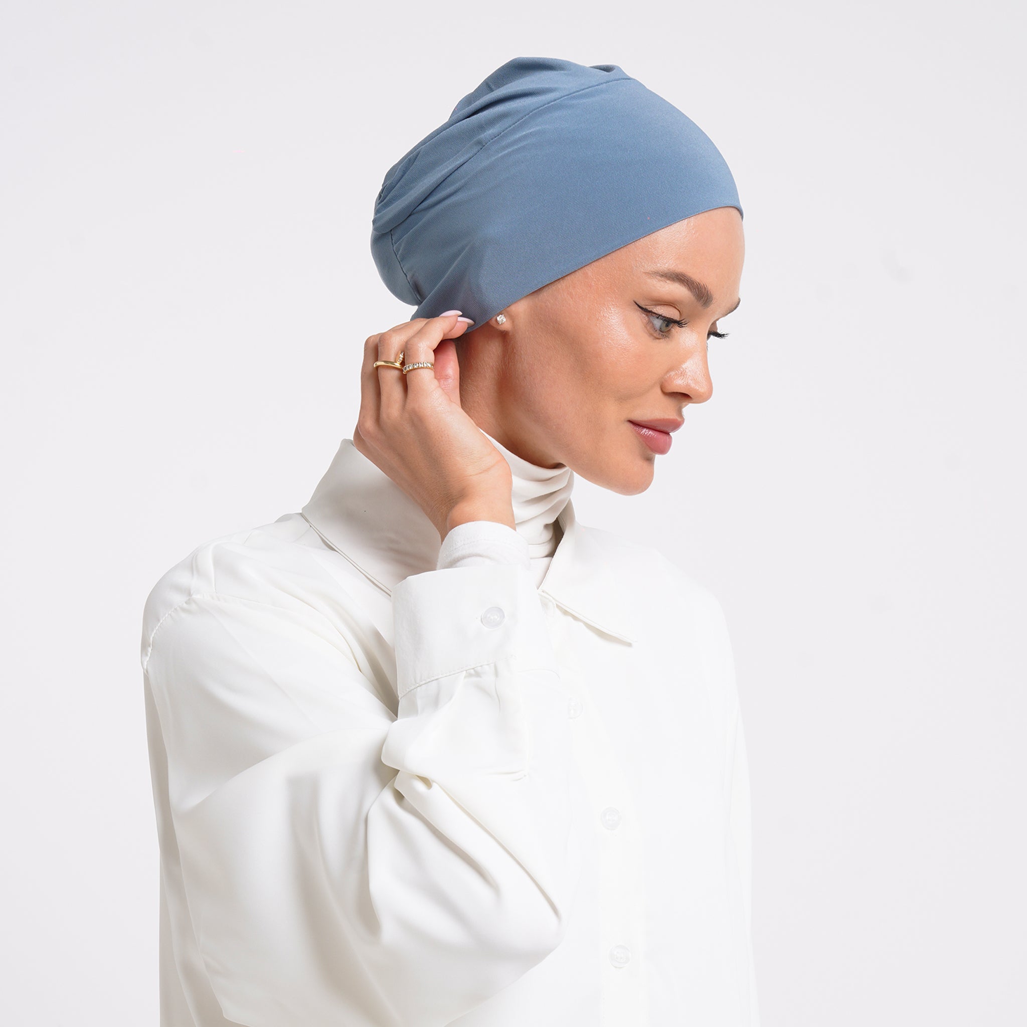 Eve Inner Full Bonnet - Dusty Blue