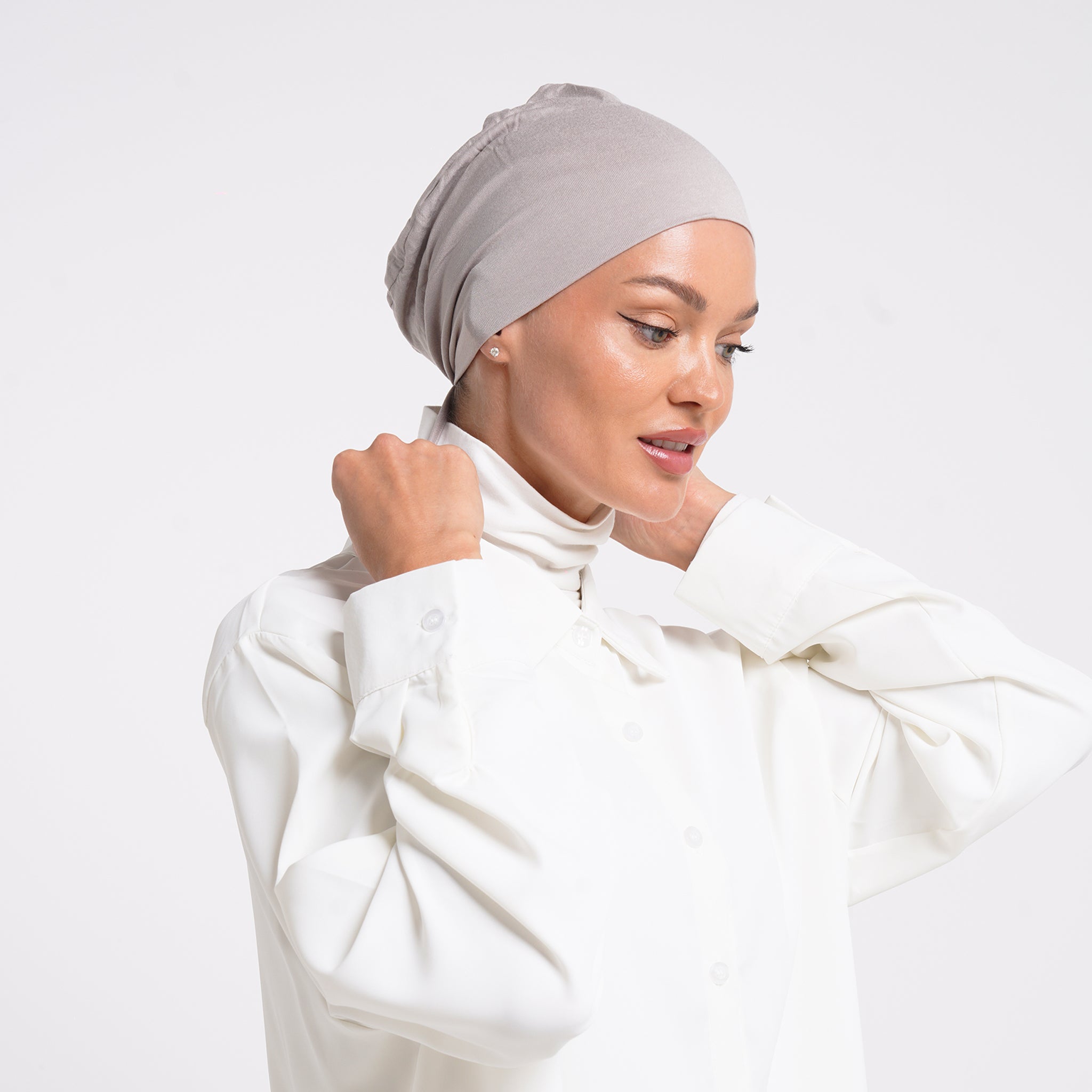 Eve Inner Full Bonnet - Stone Grey