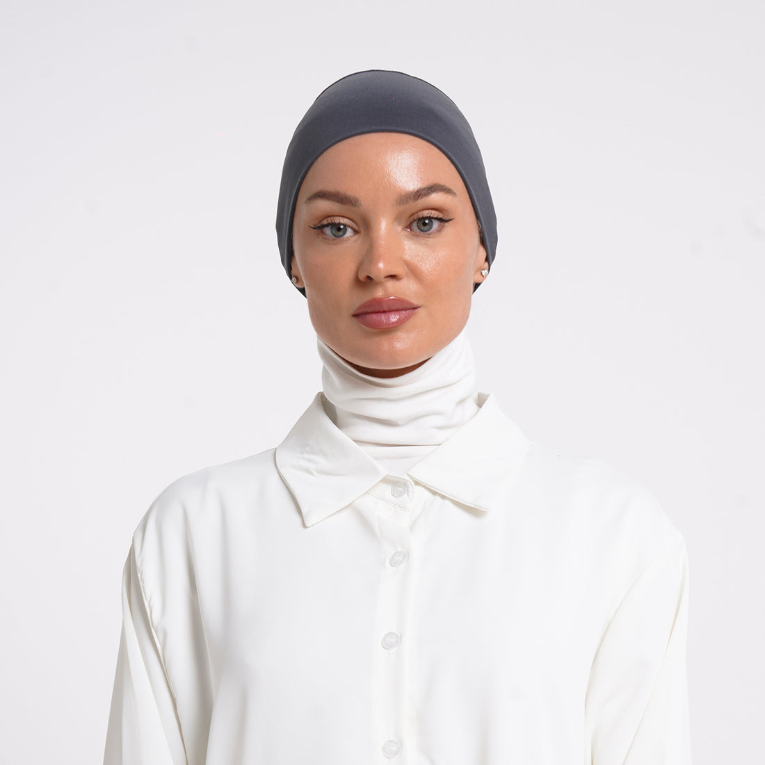 Eve Inner Full Bonnet - Charcoal Grey