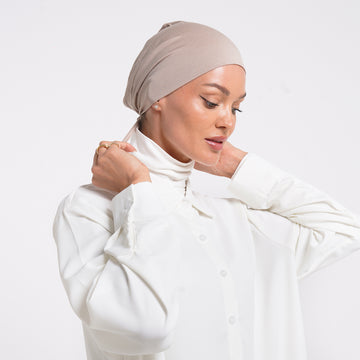 Eve Inner Full Bonnet - Light Taupe