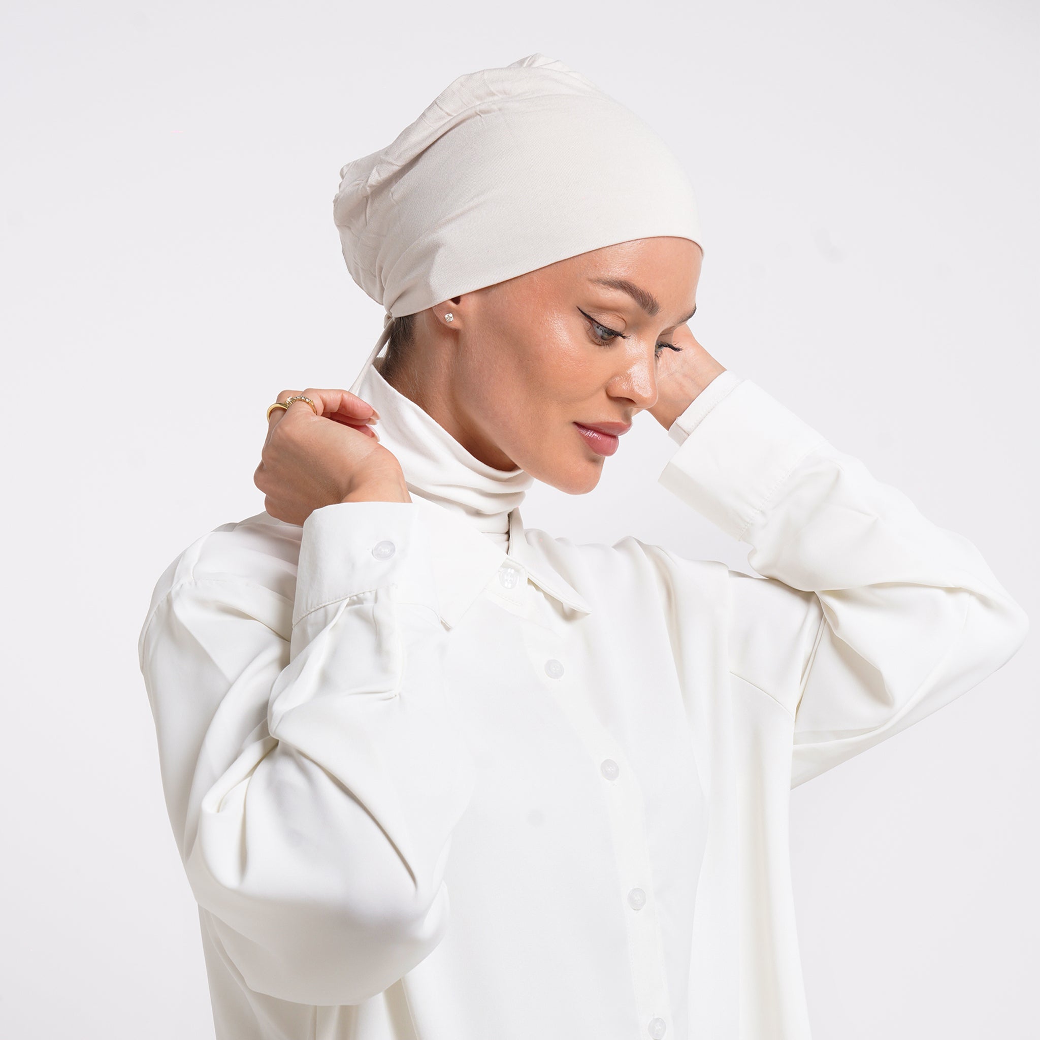 Eve Inner Full Bonnet - Ivory Cream