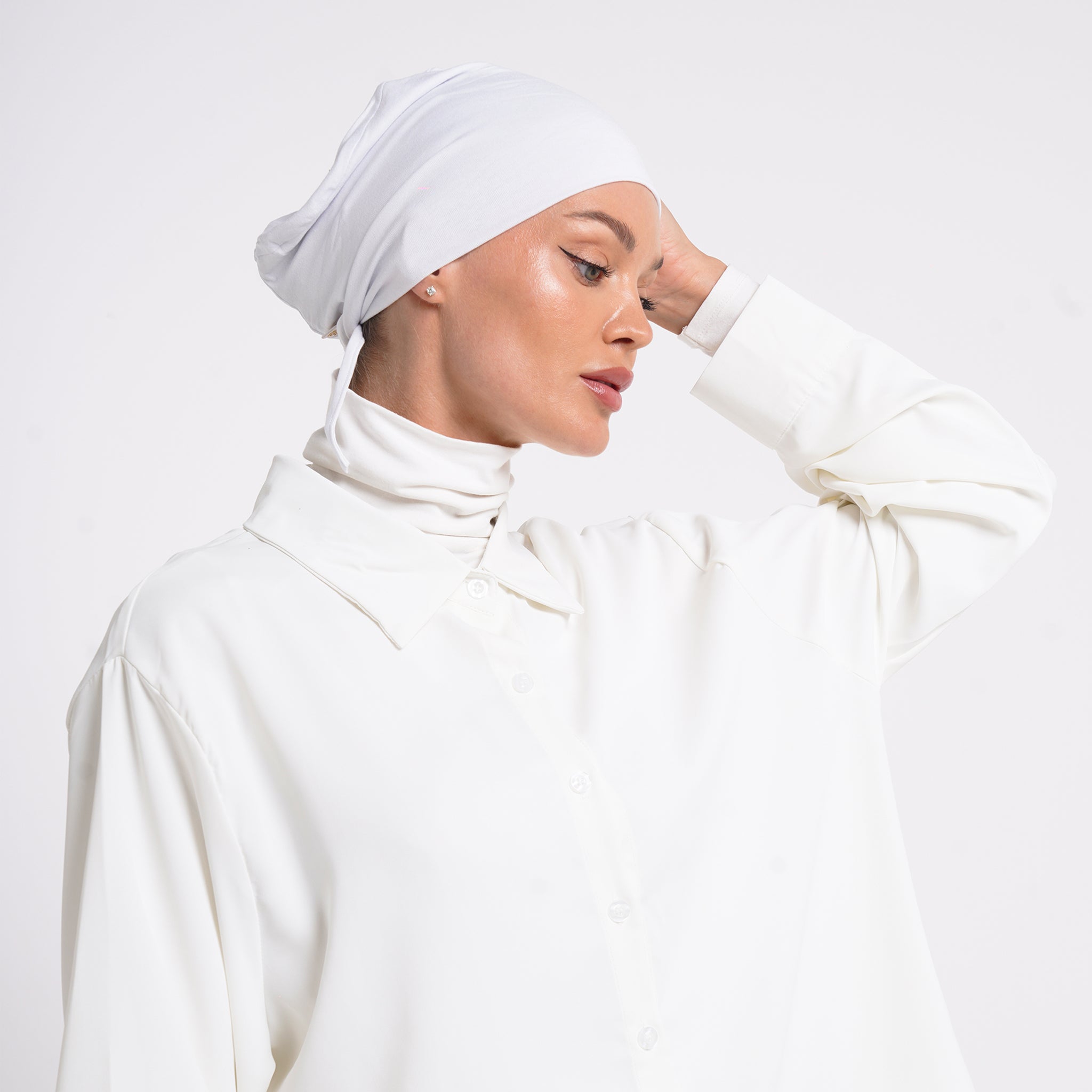 Eve Inner Full Bonnet - Soft Ice Gray