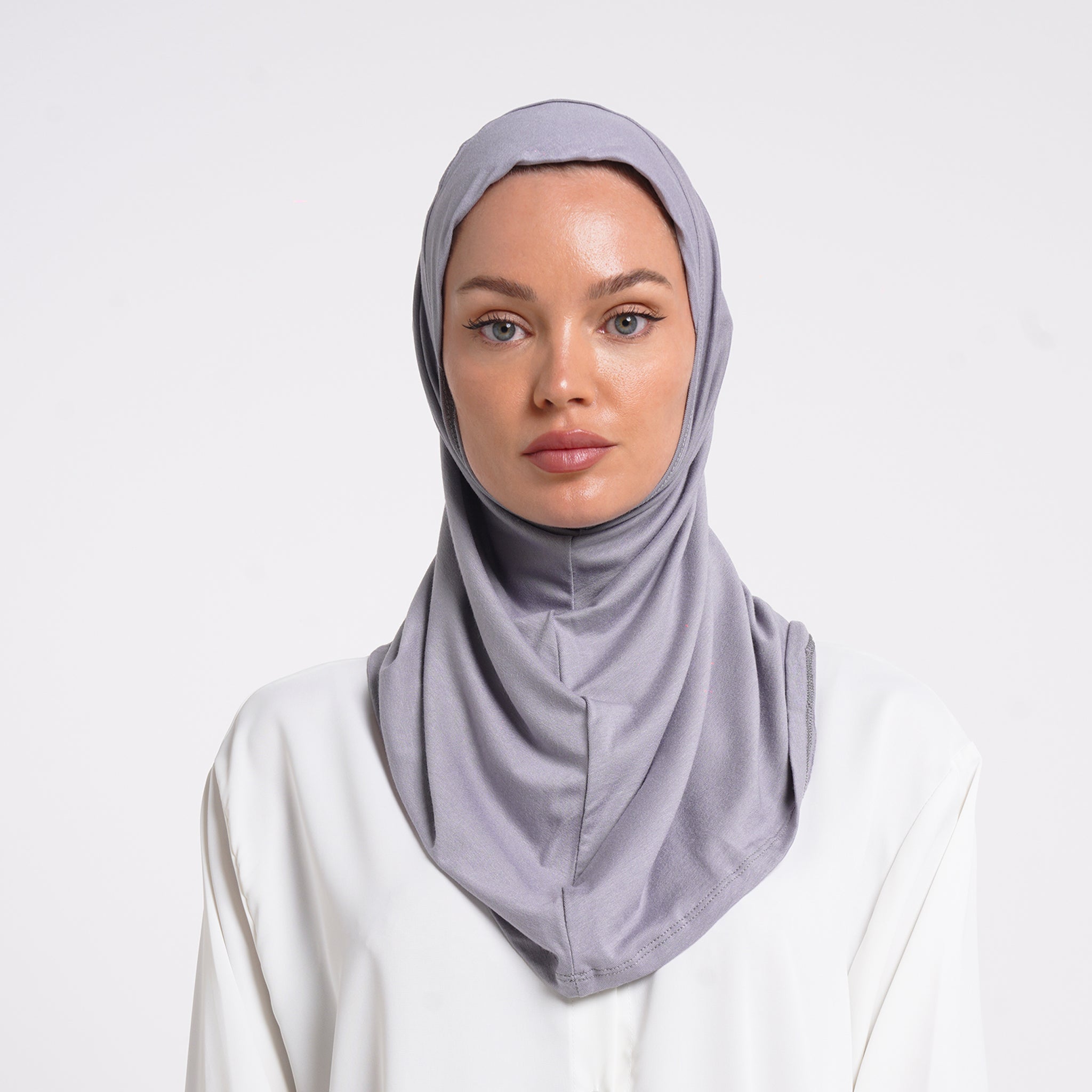 Lycra Full Bonnet - Lavender Grey