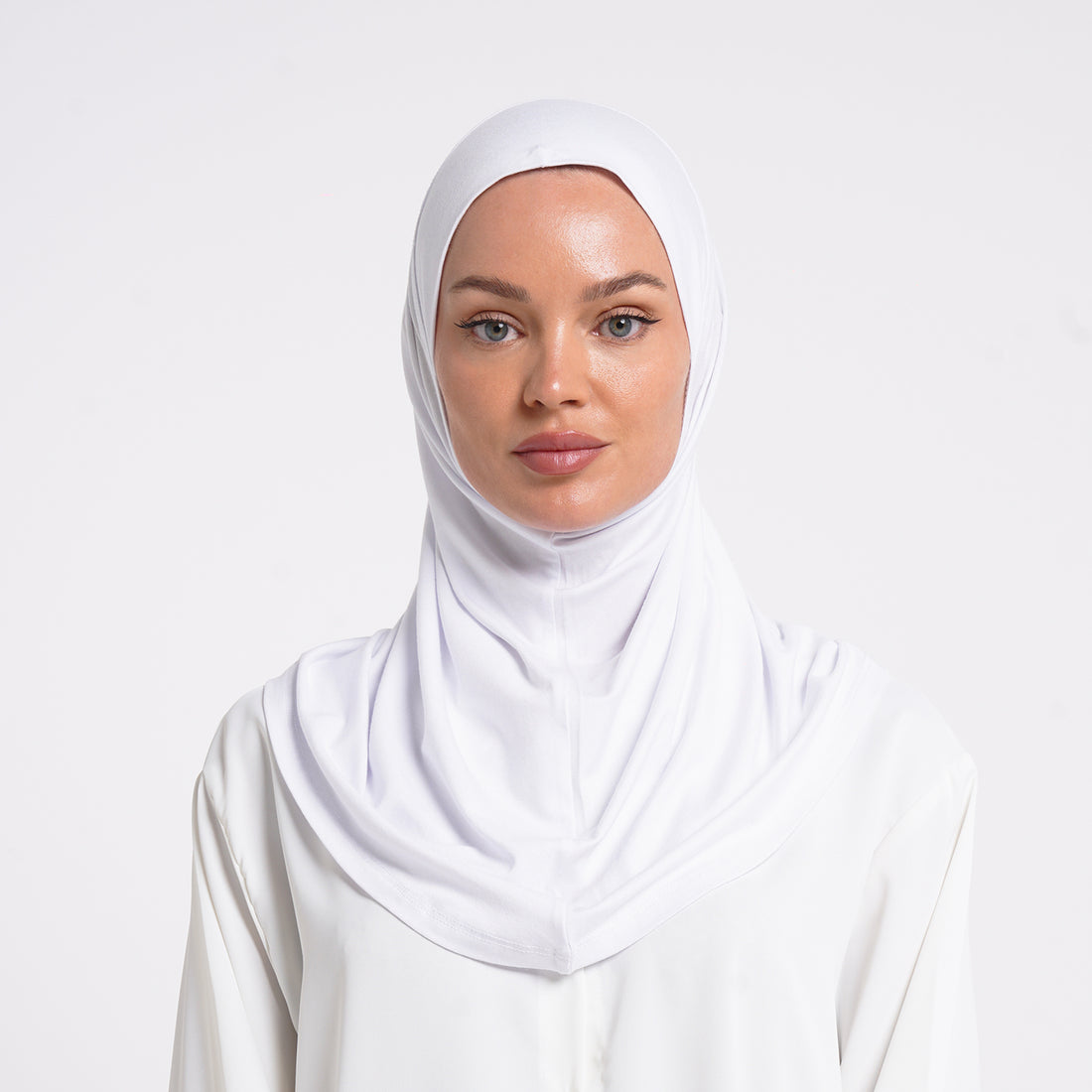 Lycra Full Bonnet - White