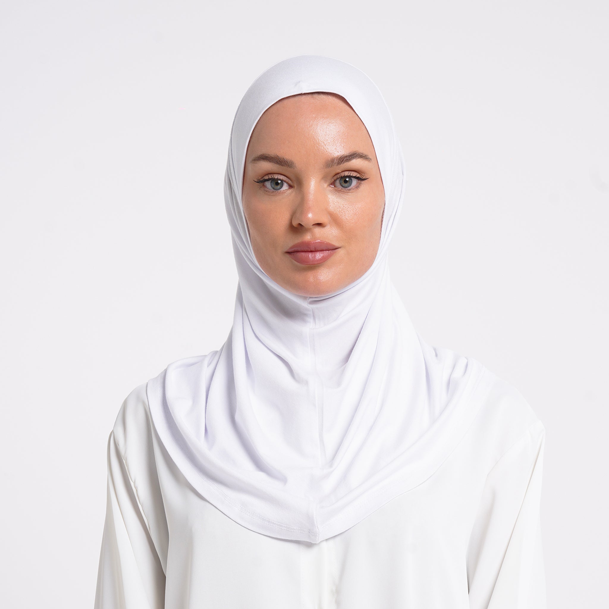 Lycra Full Bonnet - White