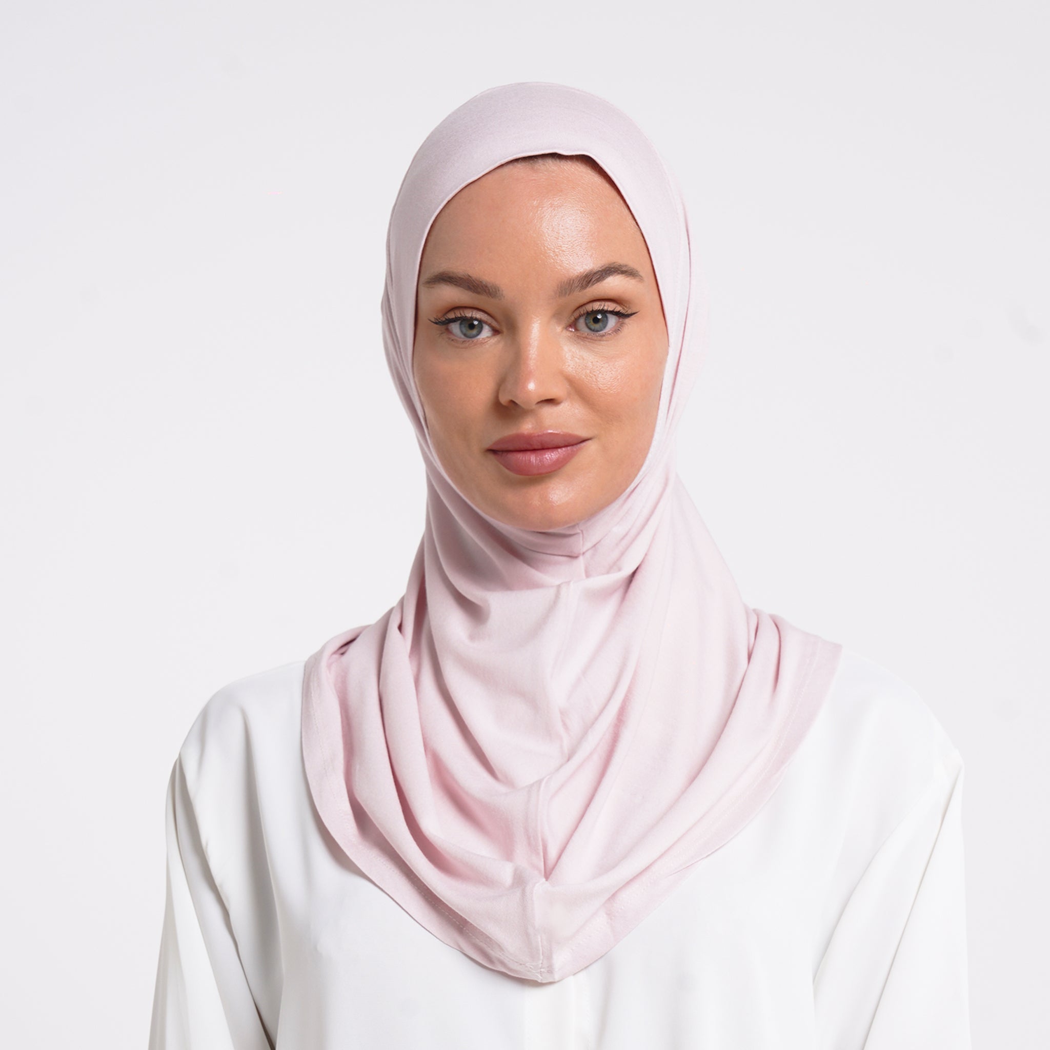 Lycra Full Bonnet - Baby Pink