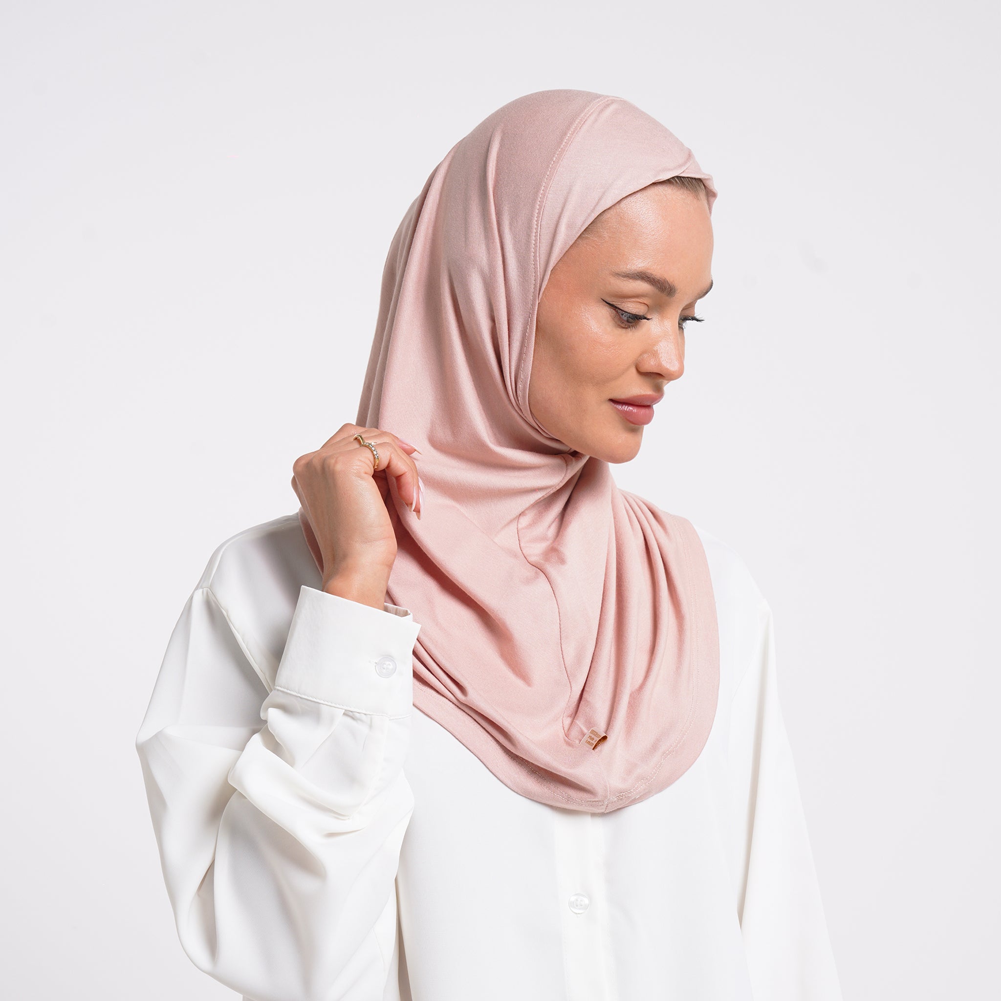Lycra Full Bonnet - Dusty Pink