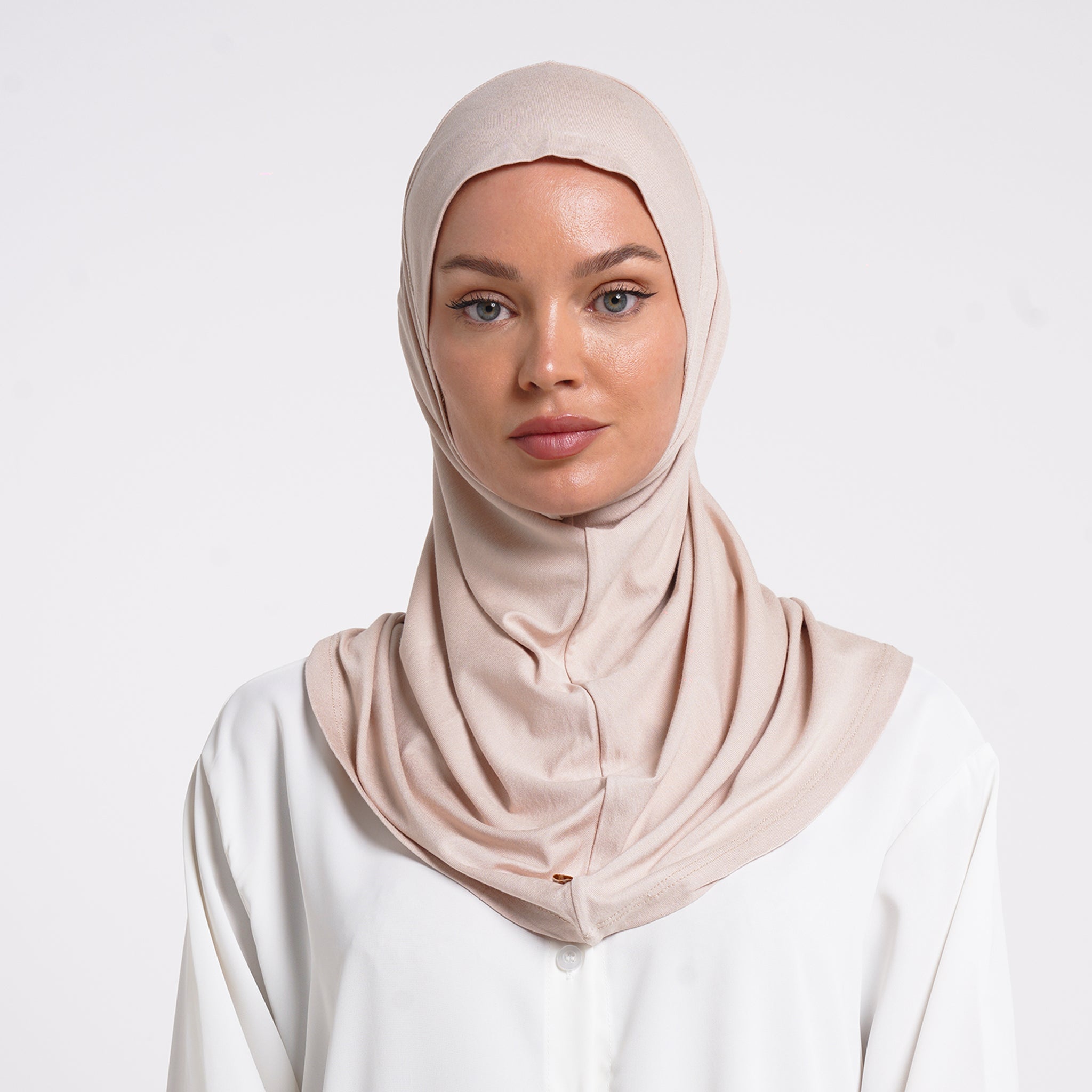 Lycra Full Bonnet - Beige