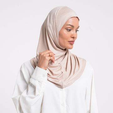 Lycra Full Bonnet - Beige