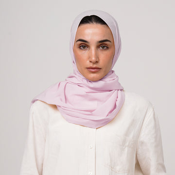 Double Stretch Chiffon Hijab - Blush Petal