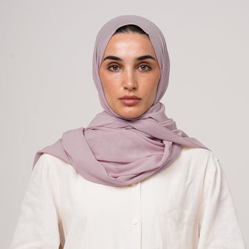 Double Stretch Chiffon Hijab - Dusty Lilac