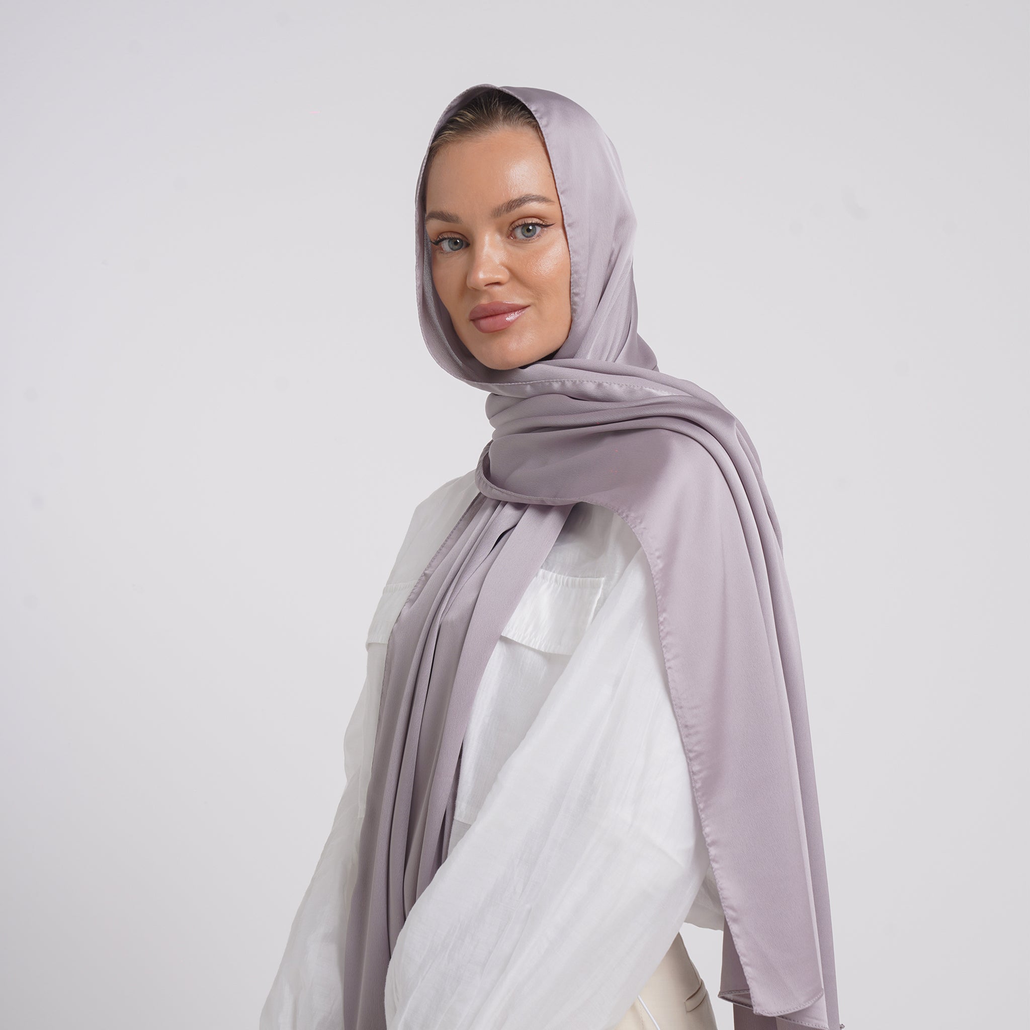 Premium Chiffon Esarp - Dusty Lilac