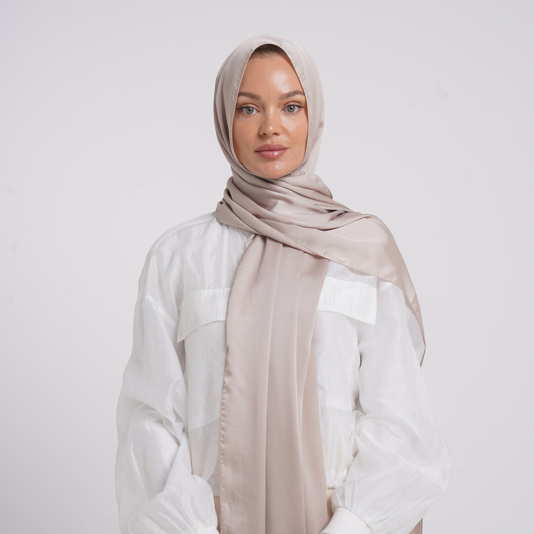 Premium Chiffon Esarp -Warm Taupe