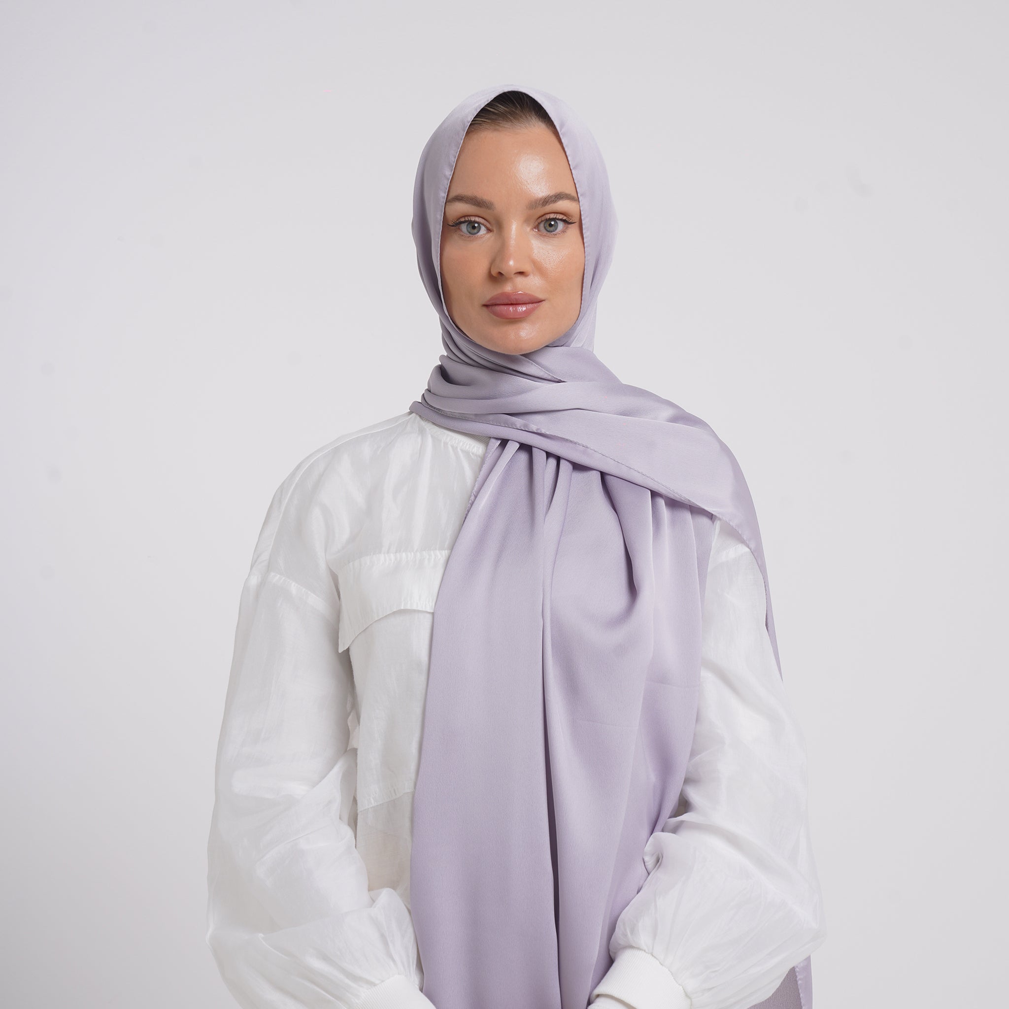 Premium Chiffon Esarp -Soft Lavender Mist