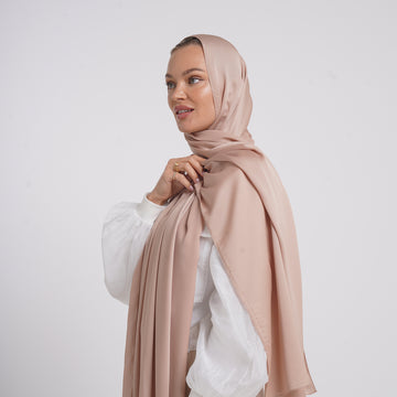 Premium Chiffon Esarp -Soft Peach Nude
