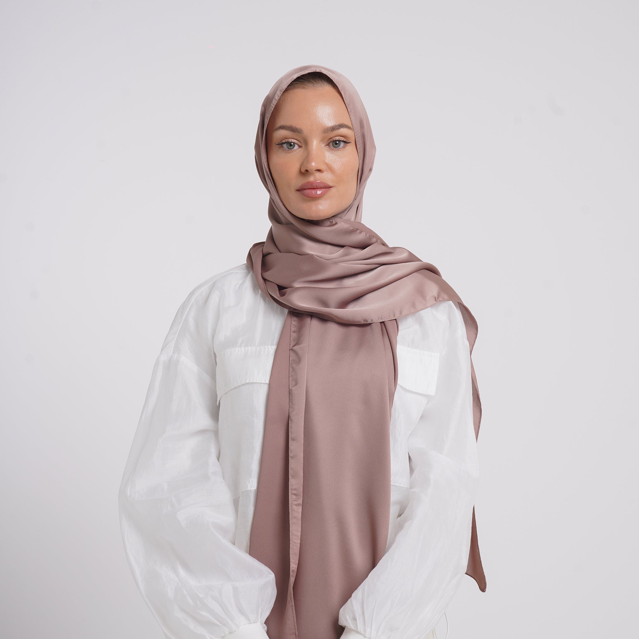 Premium Chiffon Esarp - Dusty Rosewood