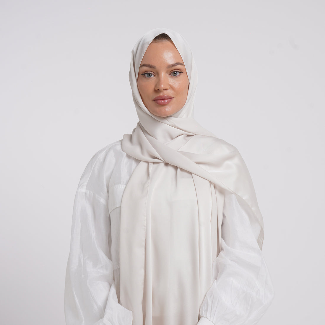 Premium Chiffon Esarp -Soft Ivory