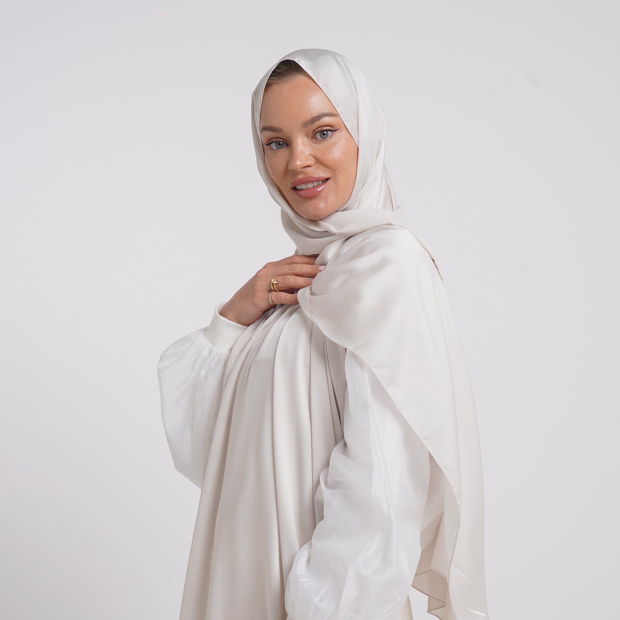 Premium Chiffon Esarp -Soft Ivory