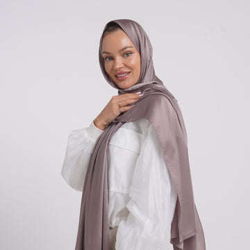 Premium Chiffon Esarp - Muted Mauve Taupe