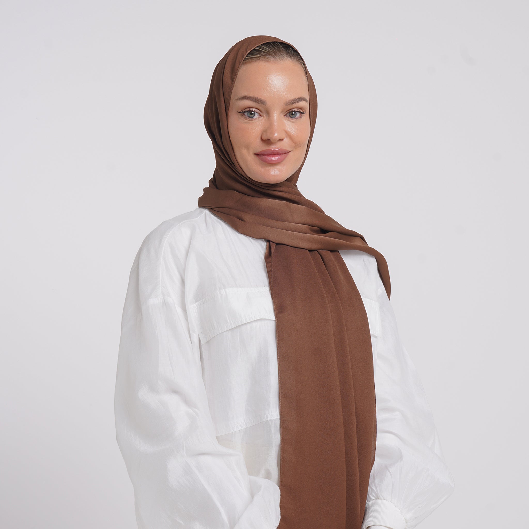 Premium Chiffon Esarp -Rich Cocoa Brown