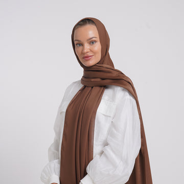 Premium Chiffon Esarp -Rich Cocoa Brown