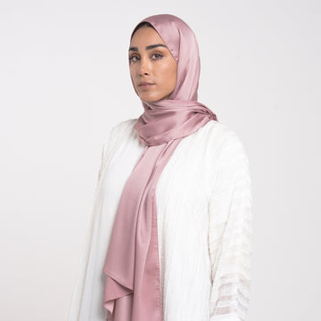 Smooth Satin Hijab - Blush Pink