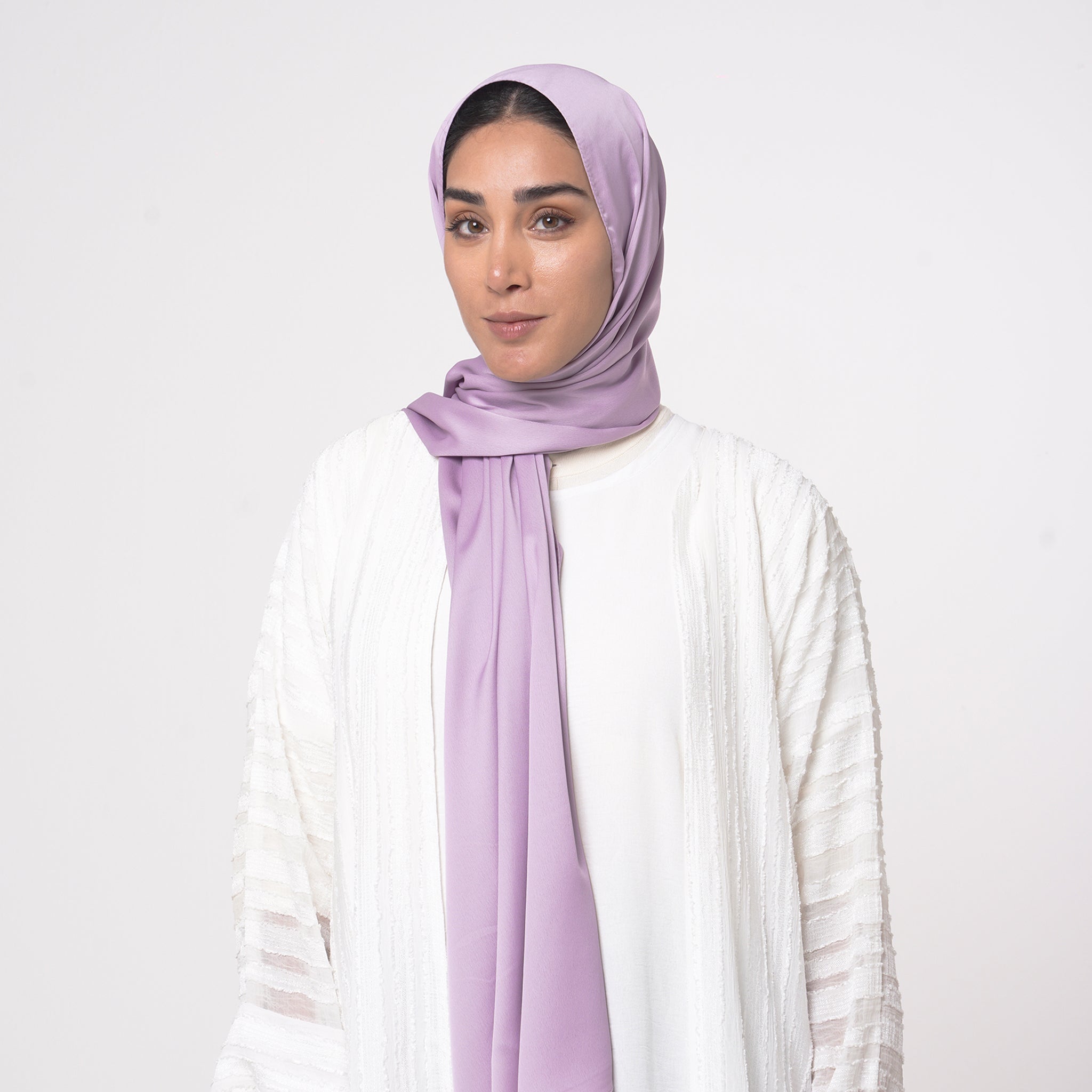 Smooth Satin Hijab - Lavender