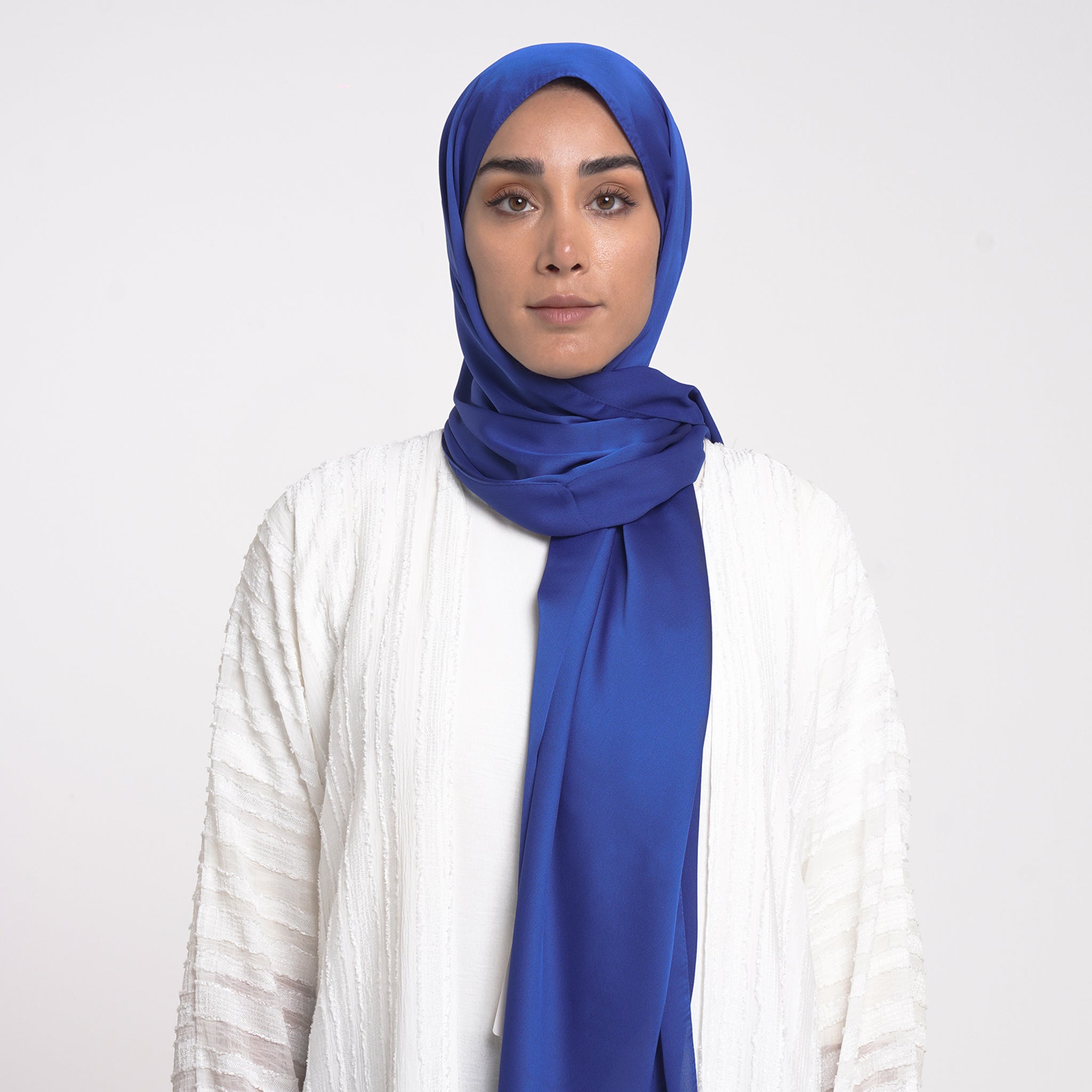 Smooth Satin Hijab - Royal Blue