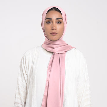 Smooth Satin Hijab -Baby Pink