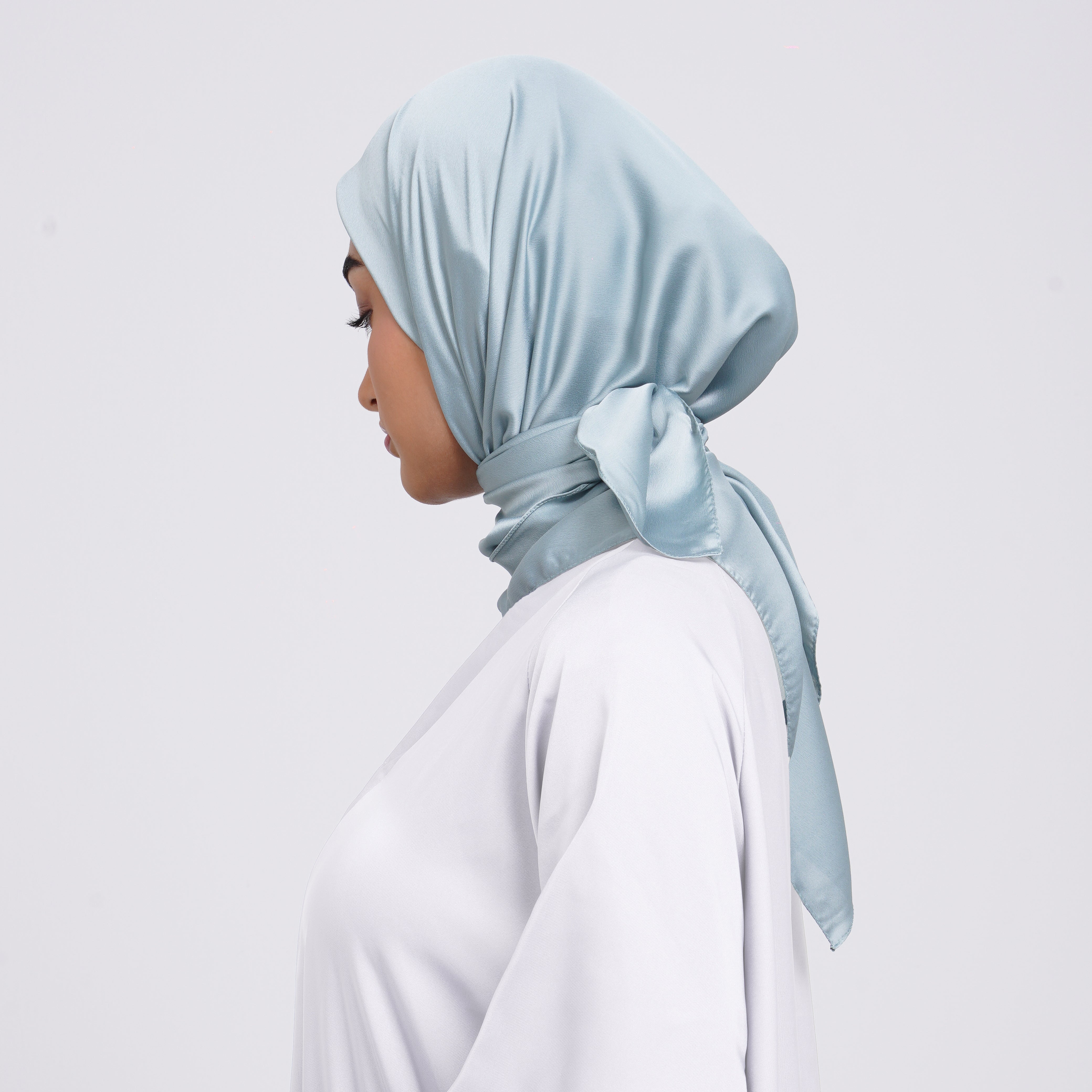 SilkTouch Satin Esarp - Powder Blue