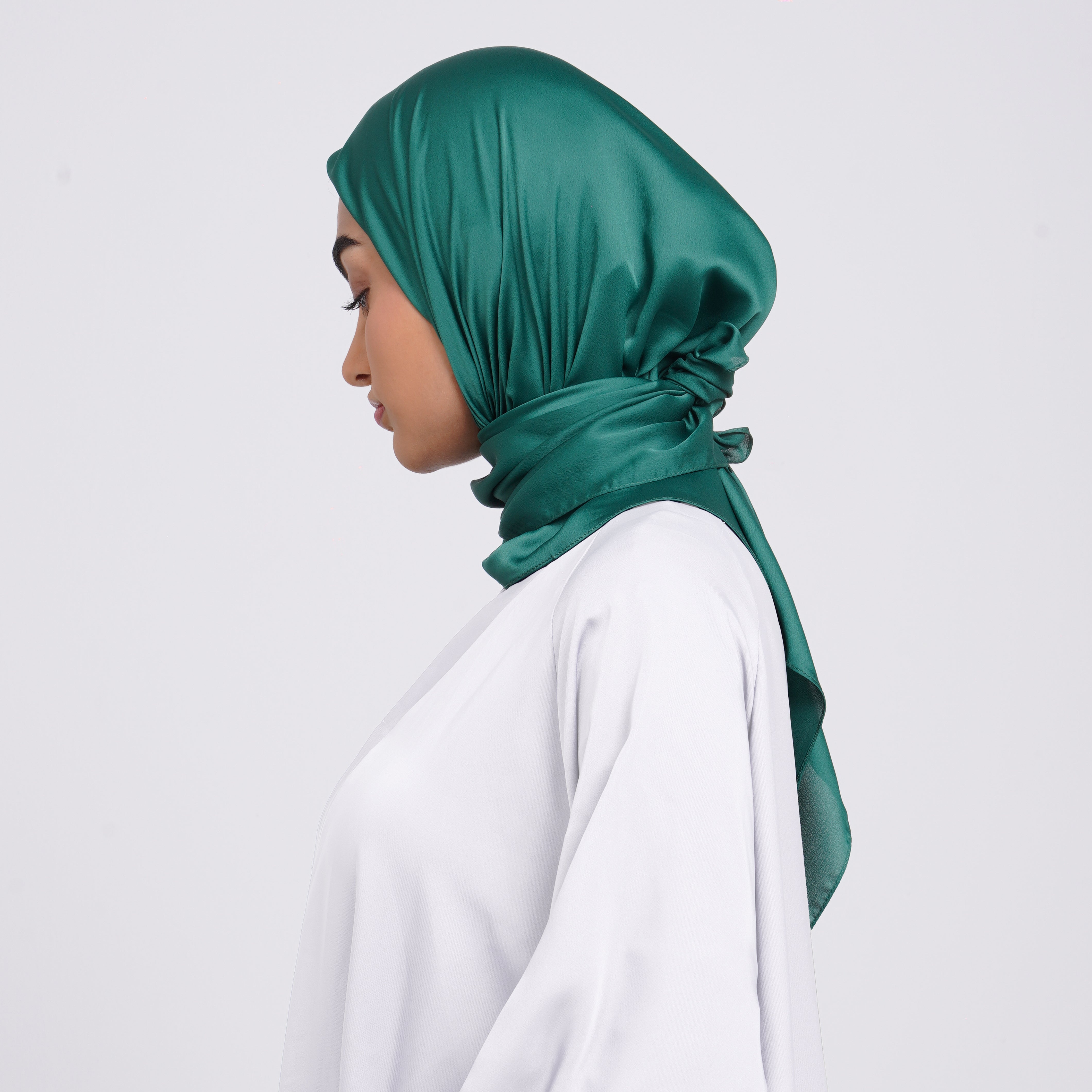 SilkTouch Satin Esarp -Emerald Green