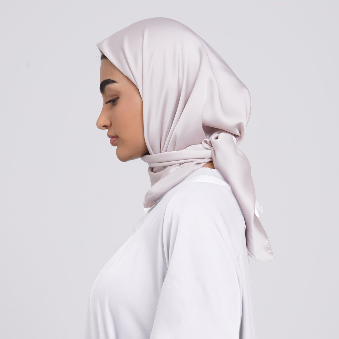 SilkTouch Satin Esarp - Soft Taupe Pink