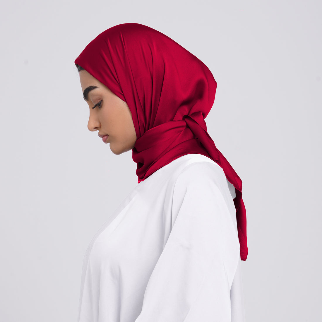 SilkTouch Satin Esarp - Crimson Red