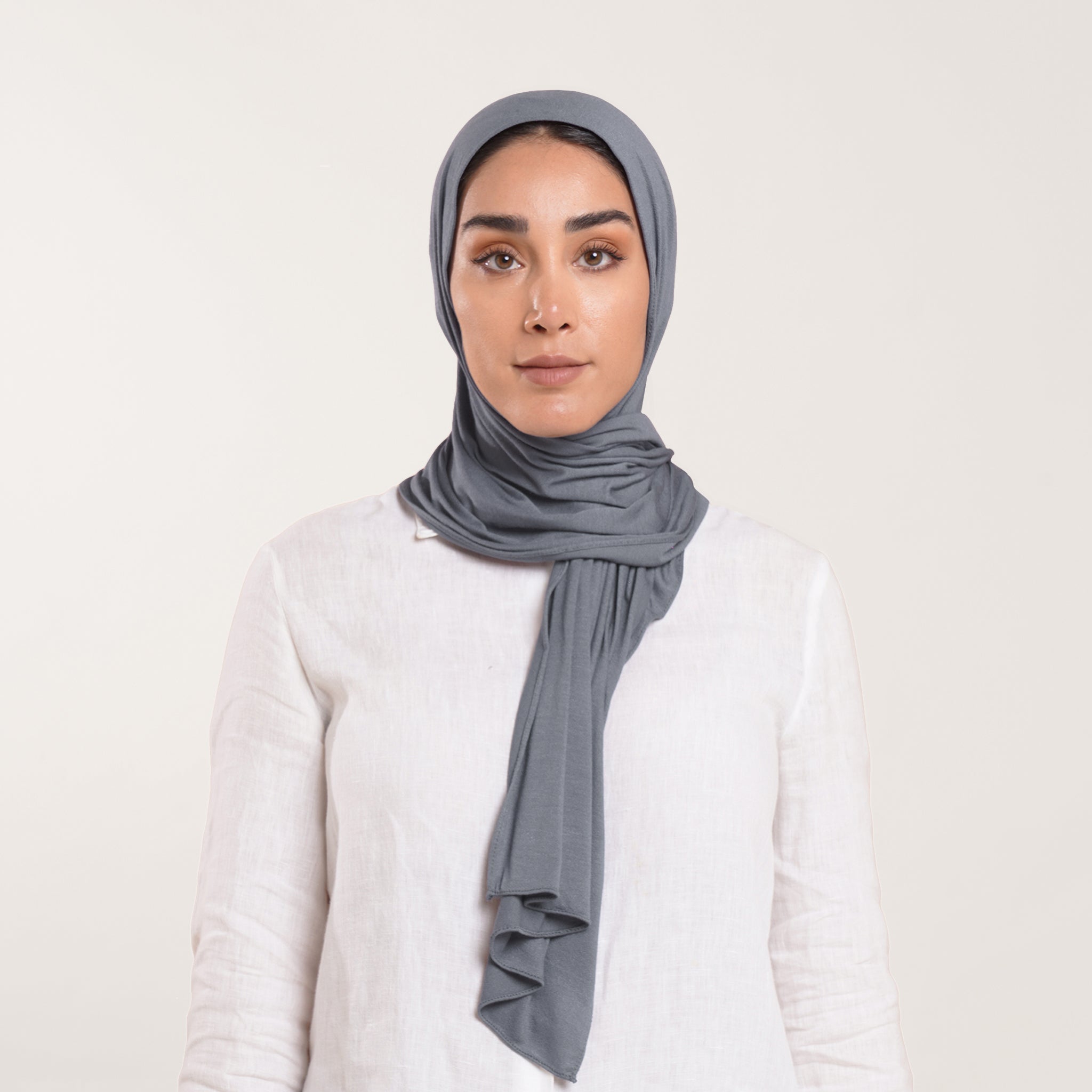 Modal Baby Hijab - Steel Grey