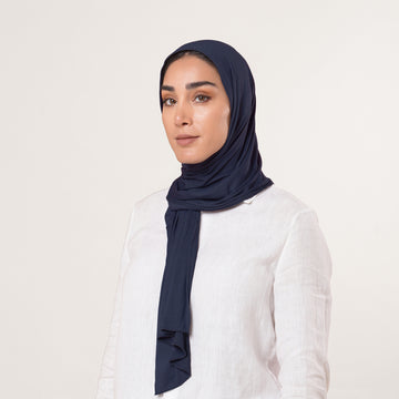 Modal Baby Hijab - Deep Navy