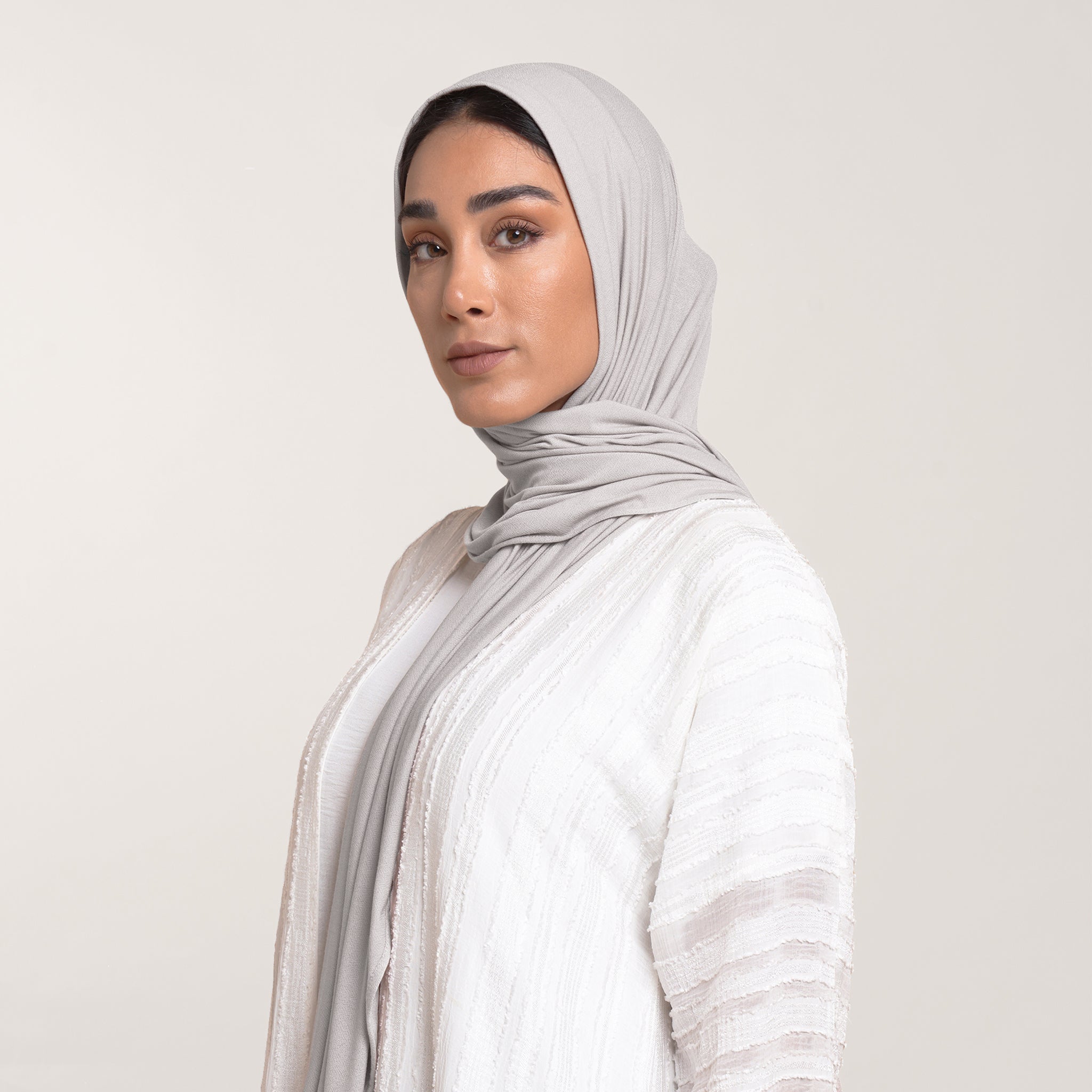MalMal Cotton Hijab - Silver Grey