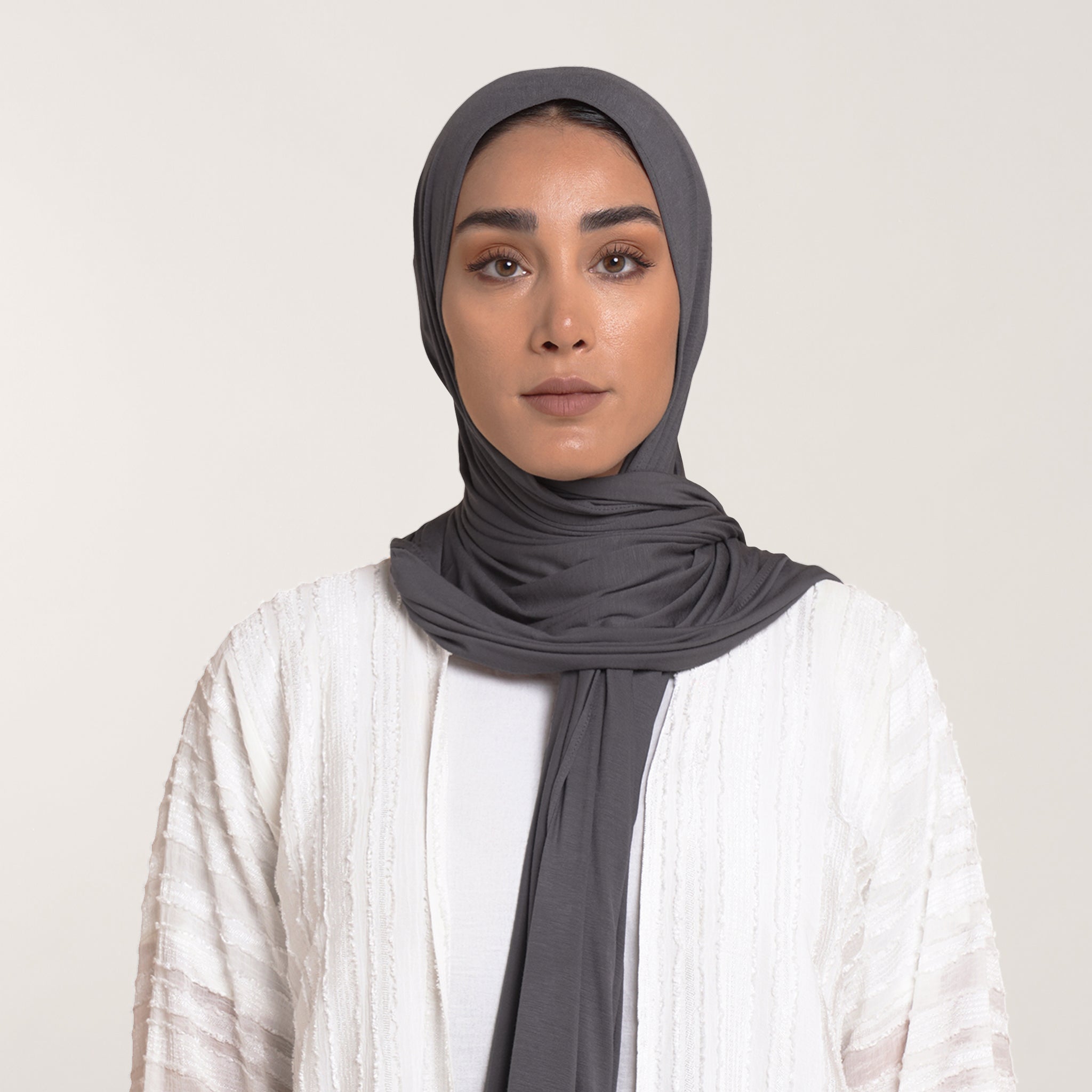 MalMal Cotton Hijab - Charcoal Grey