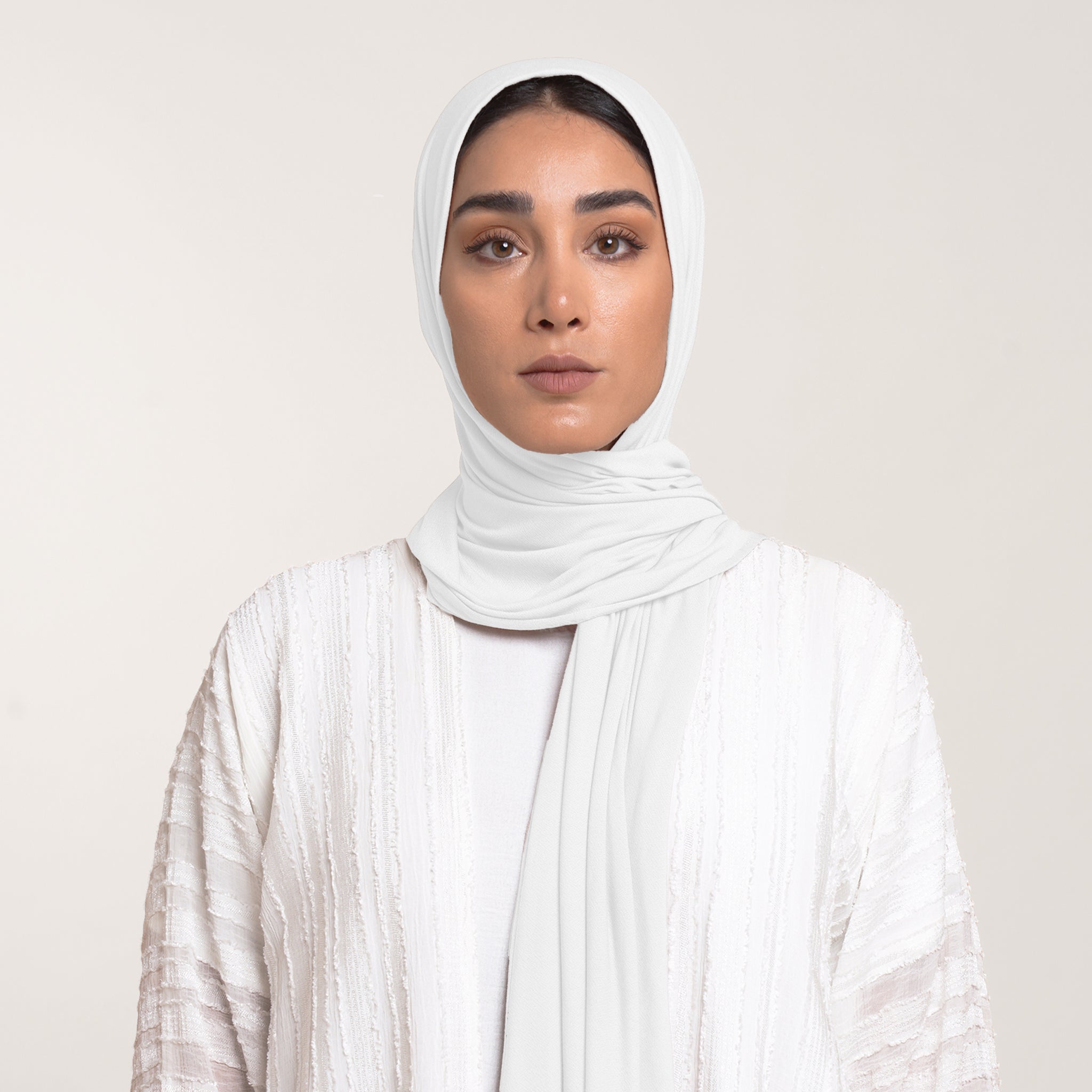 MalMal Cotton Hijab - Pure White