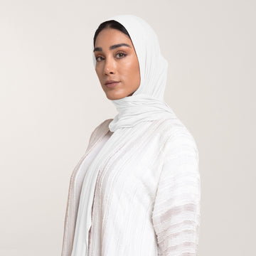 MalMal Cotton Hijab - Pure White